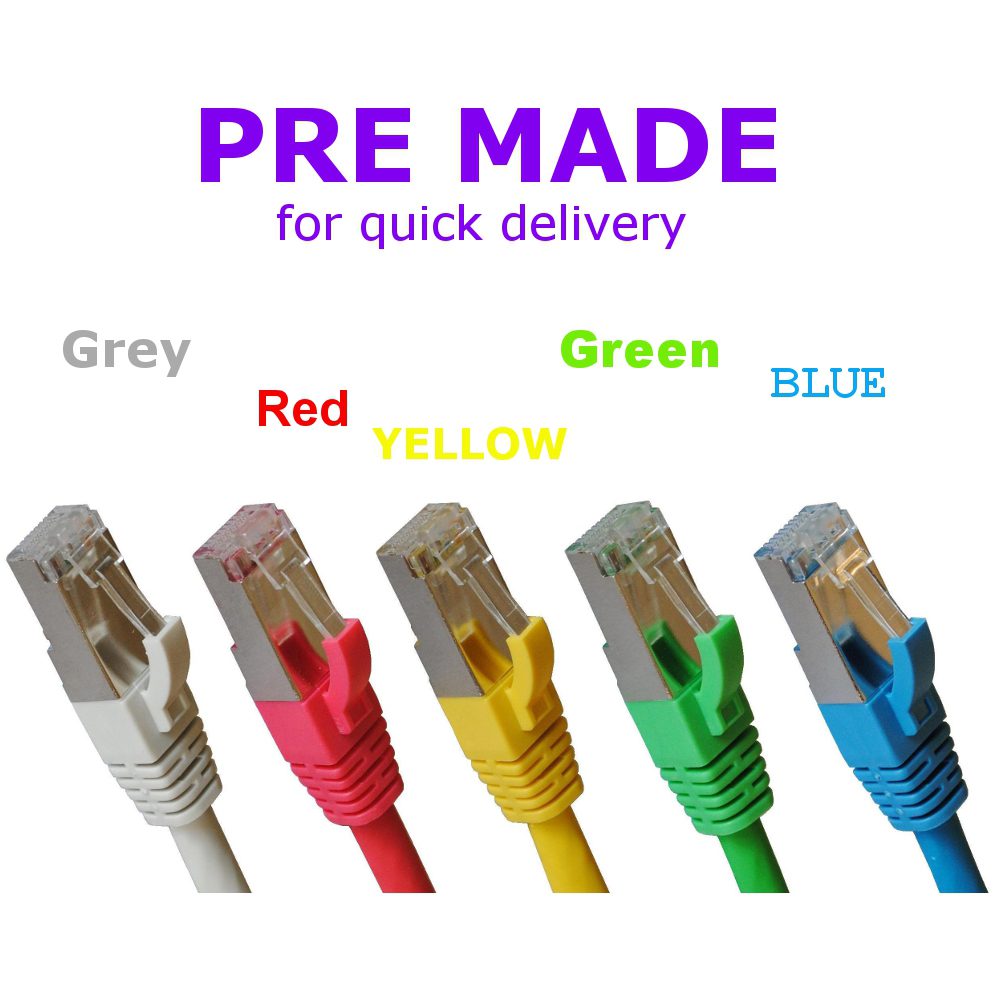 Cat6 STP LSZH snagless pre made 5 colours v3