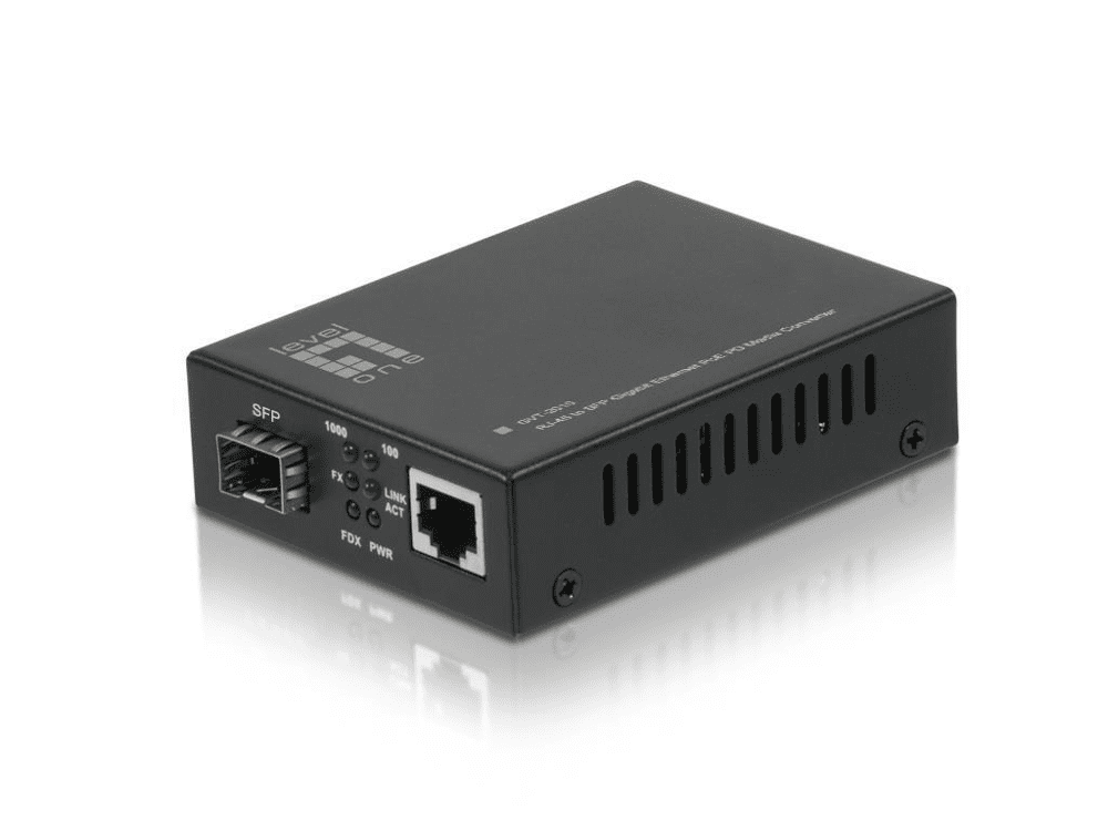 LevelOne PD Media Converter GVT-2010, SFP Slot -0 LevelOne PD Media Converter GVT-2010, SFP Slot -0