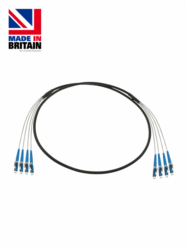 Tactical Patch Armoured Furcation Singlemode Metal LC2+ Connectors