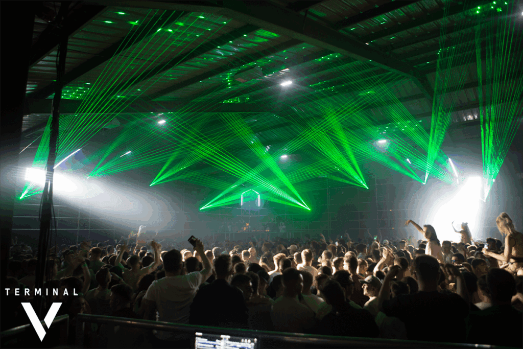 Laser lights by Funktioncreep at Terminal V event