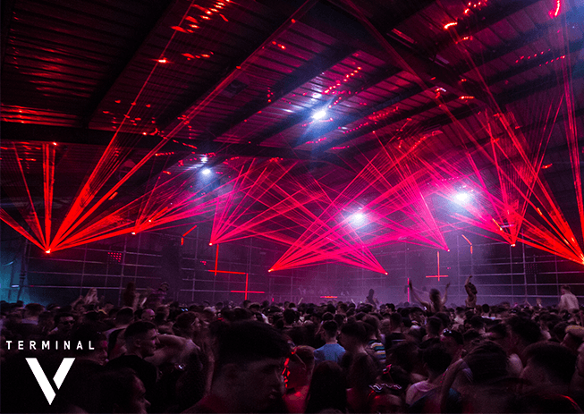 Laser lights at Funktioncreep event