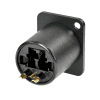 NO2-4FDW-A Neutrik opticalCON Chassis Connector Rear View