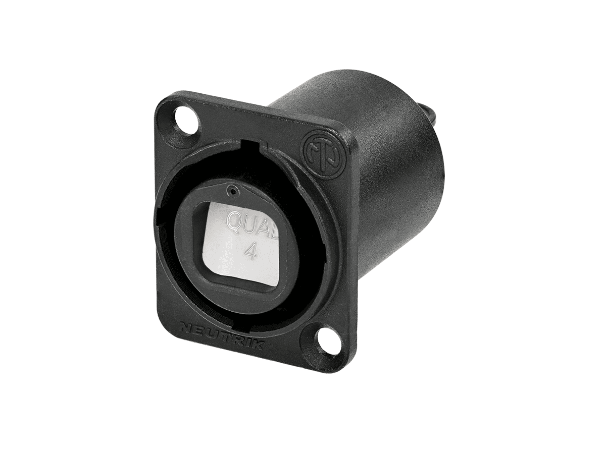 NO4FDW-A Neutrik opticalCON Chassis Connector NO4FDW-A Neutrik opticalCON Chassis Connector