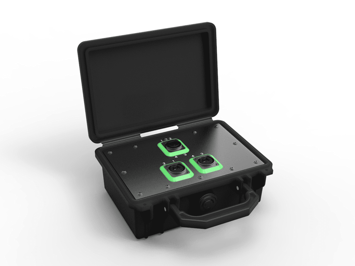 Neutrik Breakout Box 1xQUAD 2xDUO SMAPC Neutrik Breakout Box 1xQUAD 2xDUO SMAPC