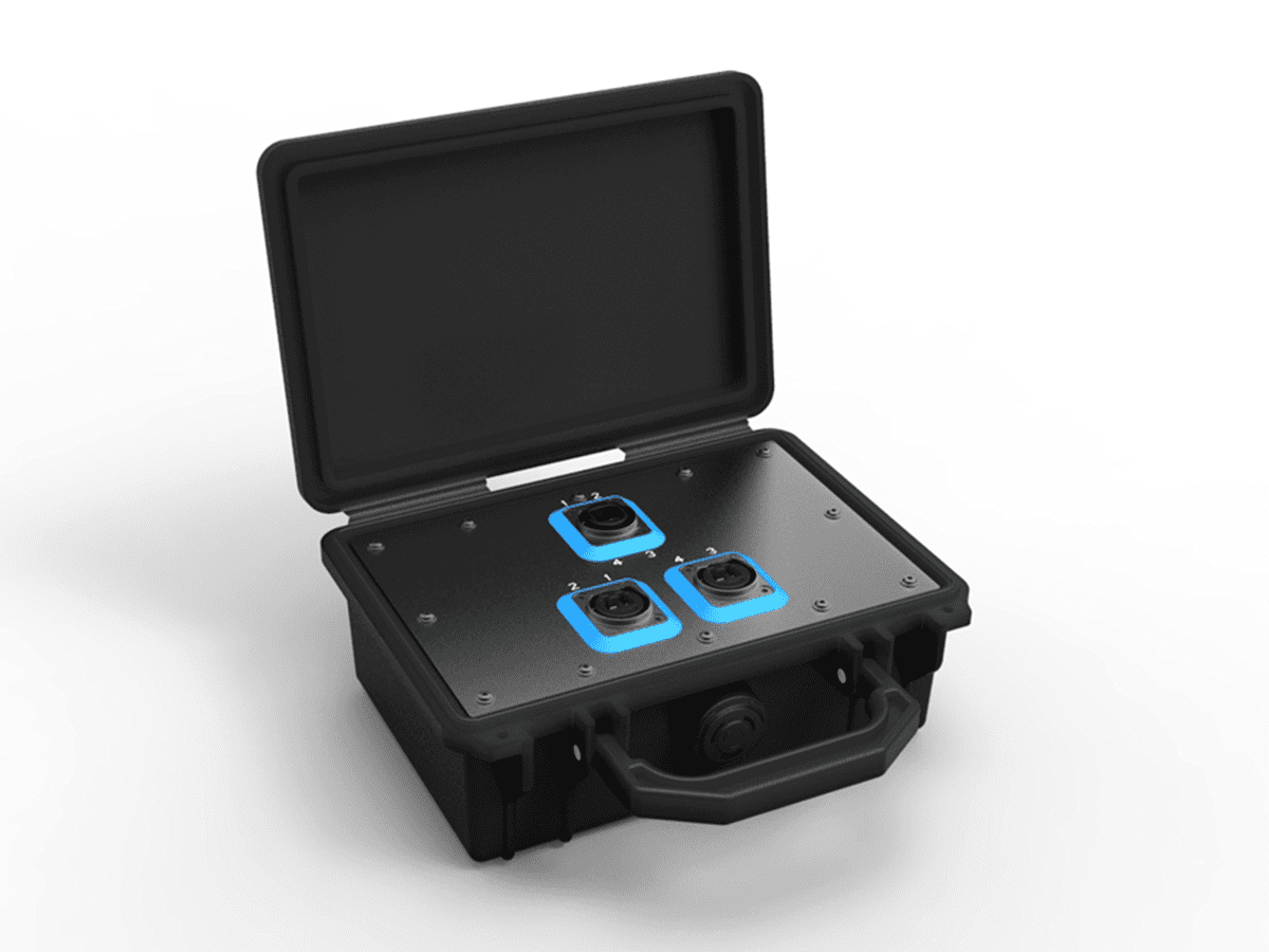 Neutrik Breakout Box 1xQUAD 2xDUO SMPC Neutrik Breakout Box 1xQUAD 2xDUO SMPC
