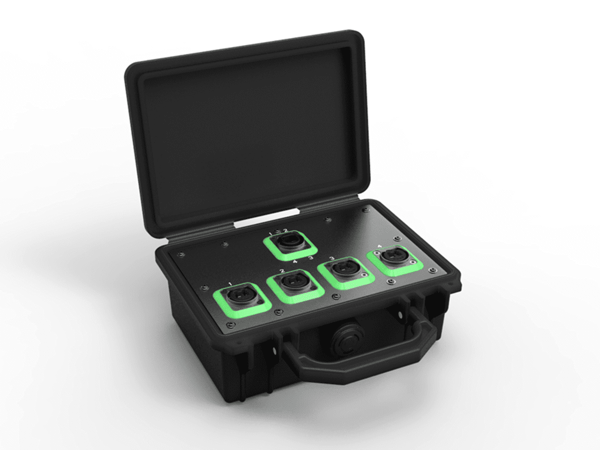 Neutrik Breakout Box 1xQUAD 4xDUO SMAPC Neutrik Breakout Box 1xQUAD 4xDUO SMAPC