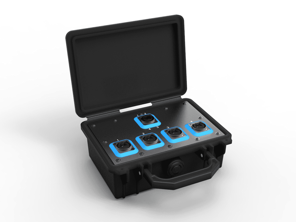 Neutrik Breakout Box 1xQUAD 4xDUO SMPC Neutrik Breakout Box 1xQUAD 4xDUO SMPC