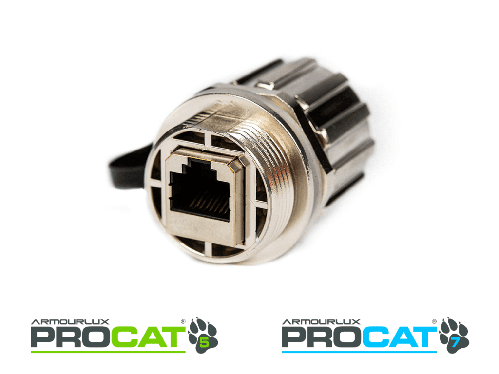 PROCAT RJ45 Coupler rear, with cap PROCAT RJ45 Coupler rear, with cap