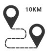 Max Distance 10km Max Distance 10km