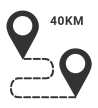 Max Distance 40km Max Distance 40km