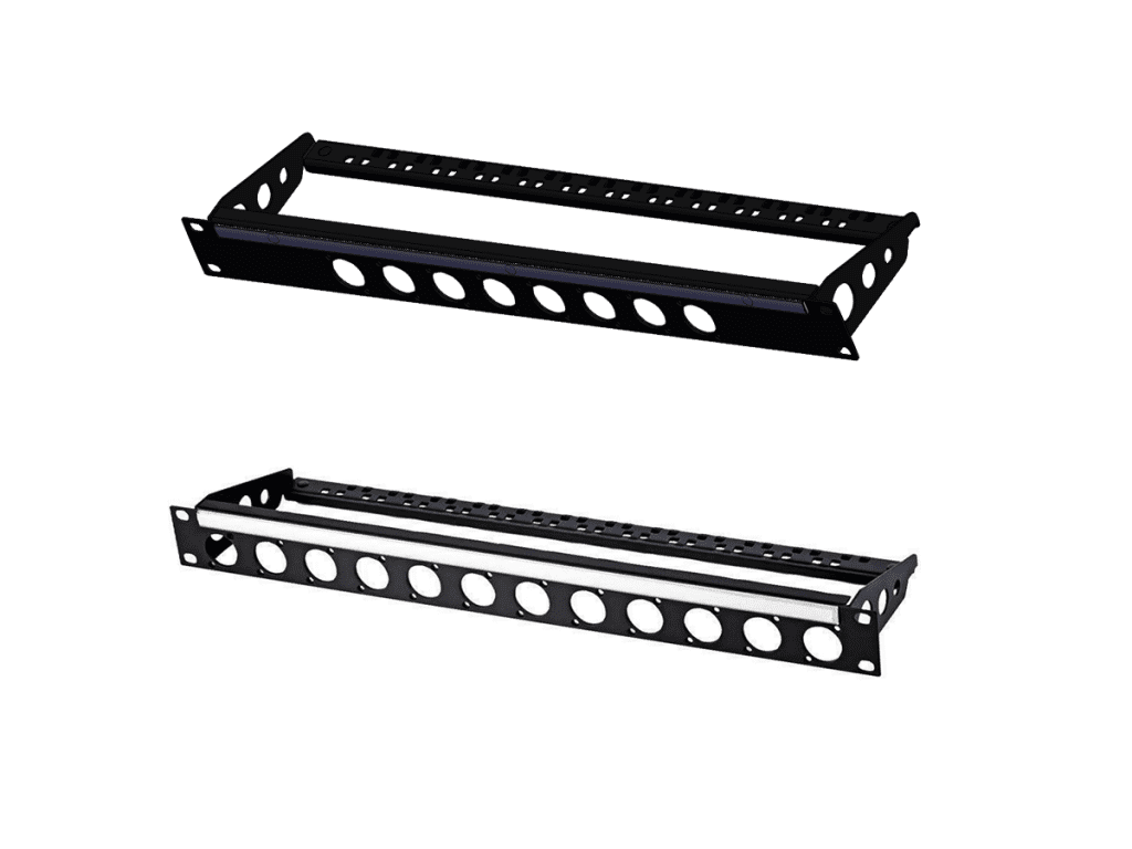 1U Rack Panel for 8/12 D Series Connectors - Universal Networks