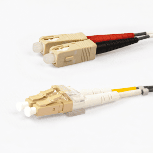 Multi Mode Duplex Fibre Patch Cable, LC-SC, Grey