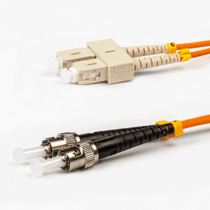 Multi Mode Duplex Fibre Patch Cable, ST-SC, Orange