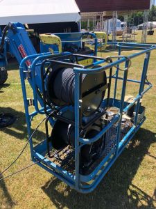 Fibre Reels in Picker Basket