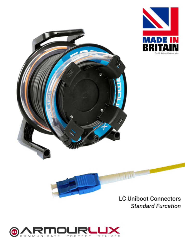 ArmourLux Standard with LC Uniboot Connectors on Standard Furcation