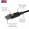 Tactical Fibre Patch Cable with Metal LC Duplex Connector