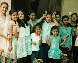 Children smiling for photo