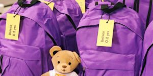 Buddy bag with teddy bear