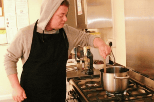 person cooking